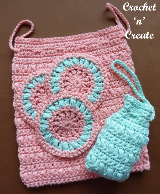 Crochet spa set