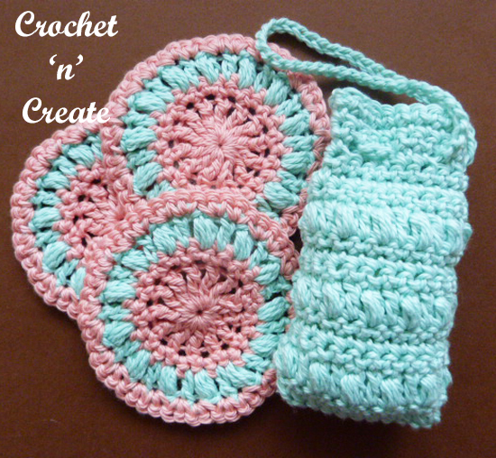 crochet spa set