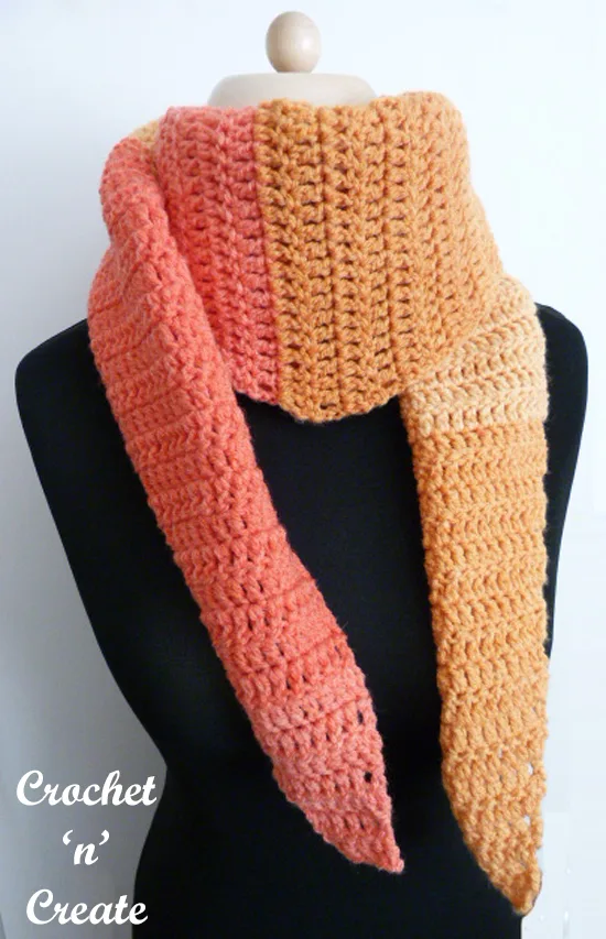 crochet beginners scarf