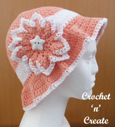 crochet summer sun hats
