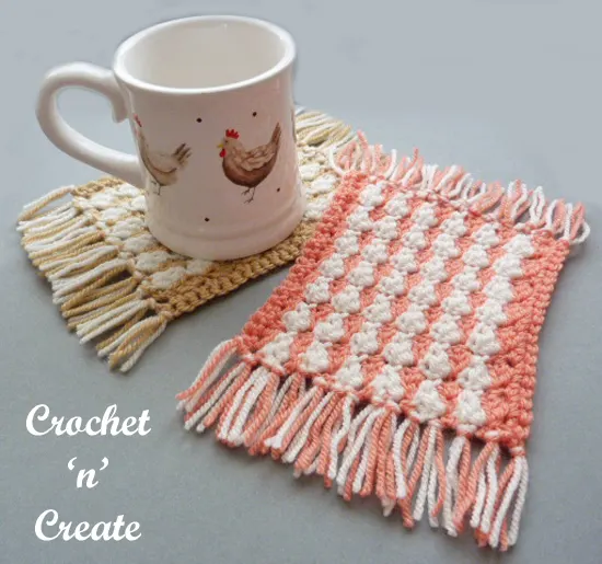 crochet mug rug