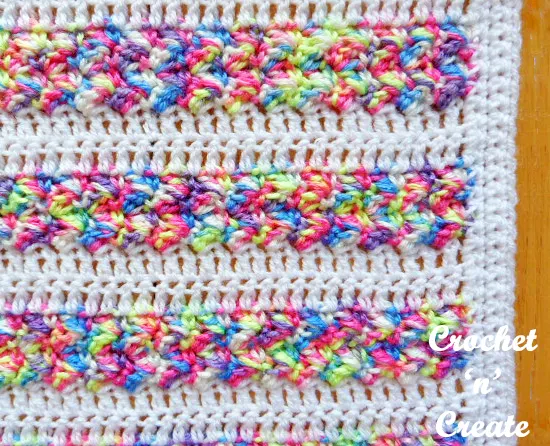 crochet stroller blanket