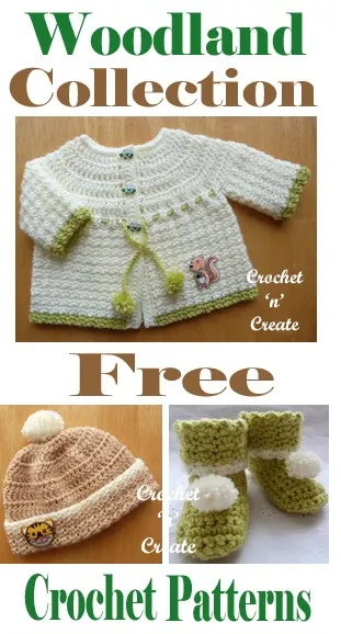 crochet woodland collection