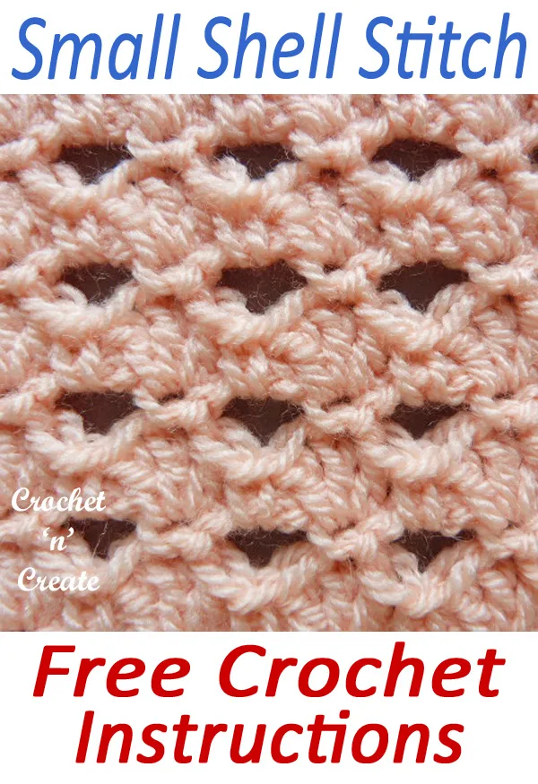 crochet small shell stitch