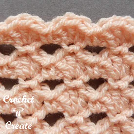 crochet stitch shells