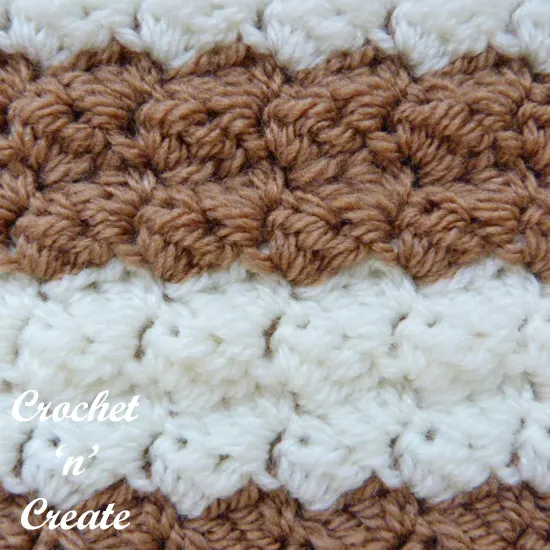 crochet textured combo stitch