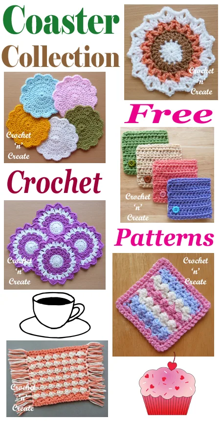 crochet coaster collection