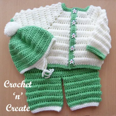 Crochet Baby Boys Outfit