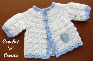 Crochet Newborn Baby Set Free Crochet Pattern- Crochet 'n' Create