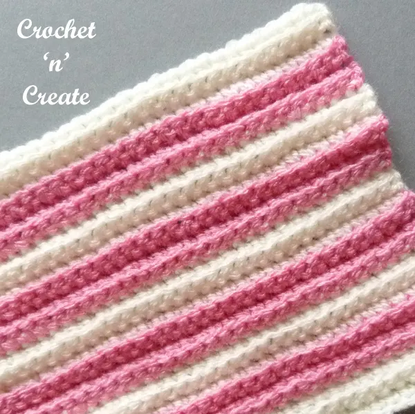 single crochet rib stitch