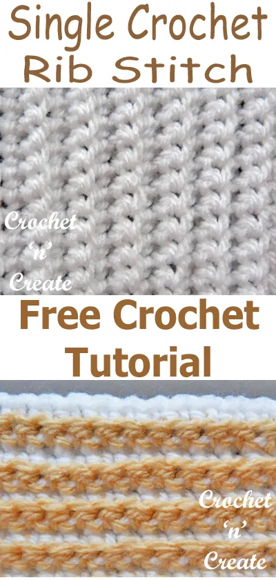 single crochet rib stitch