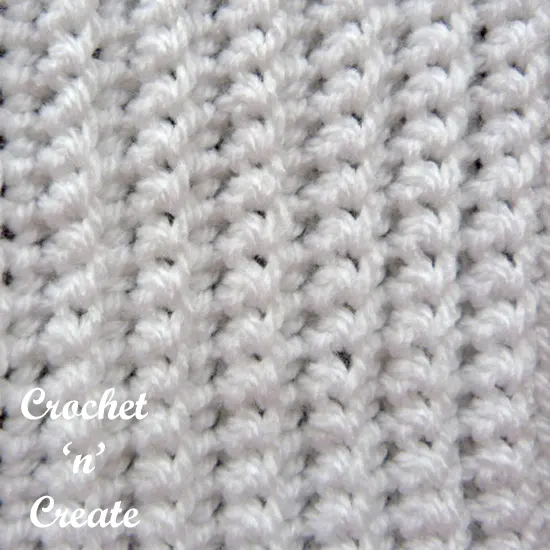 single crochet rib stitch