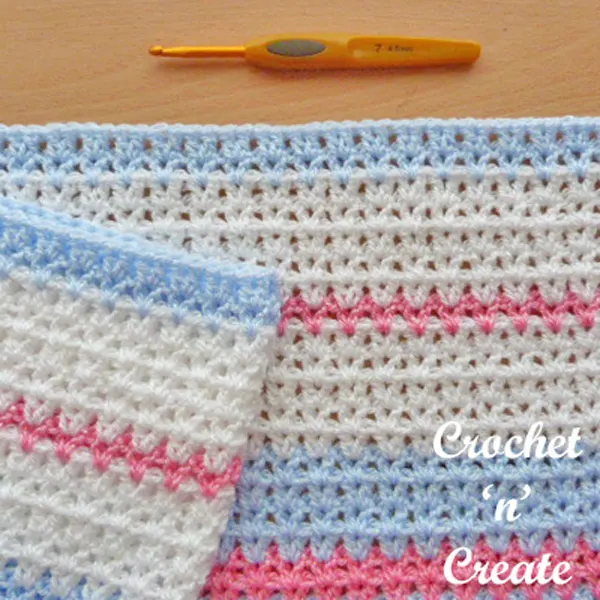 Free Butterfly baby blanket crochet pattern