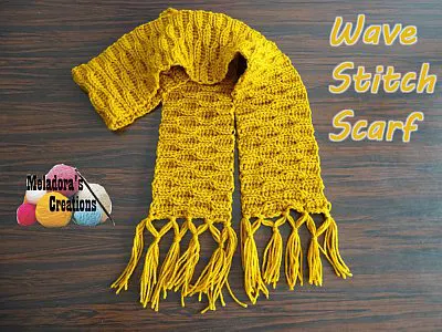 wave stitch scarf