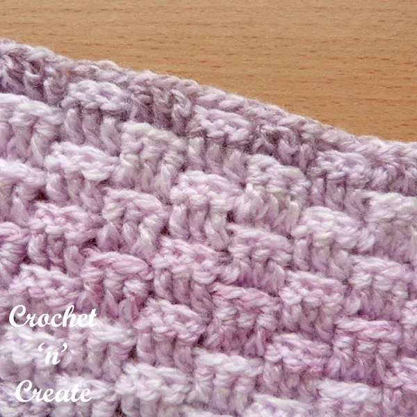 crochet basket weave stitch tutorial