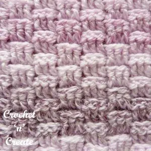 Free crochet stitch tutorial - basket weave stitch
