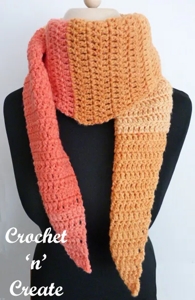 Crochet beginners scarf