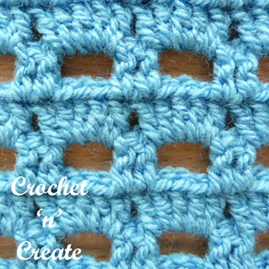 boxed block stitch Blue