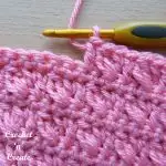 Crochet crossed cluster stitch free tutorial