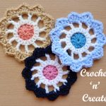 crochet flower wheel