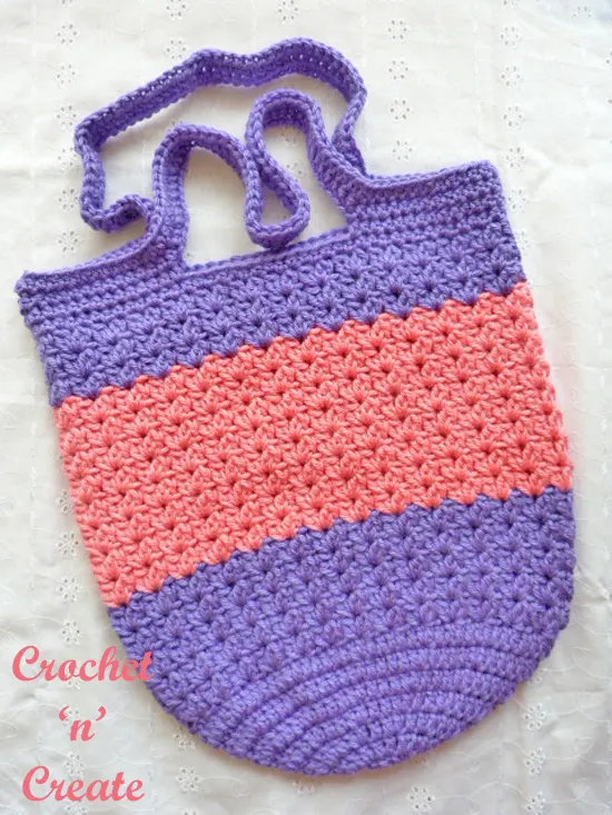 crochet grocery tote bag free crochet pattern