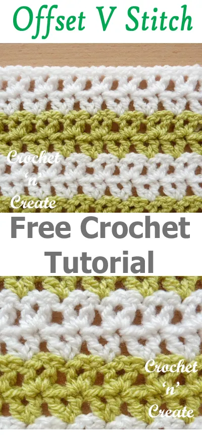 Crochet Offset V Stitch Free Tutorial