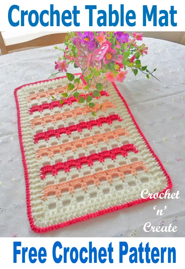 Free crochet pattern-table mat uk