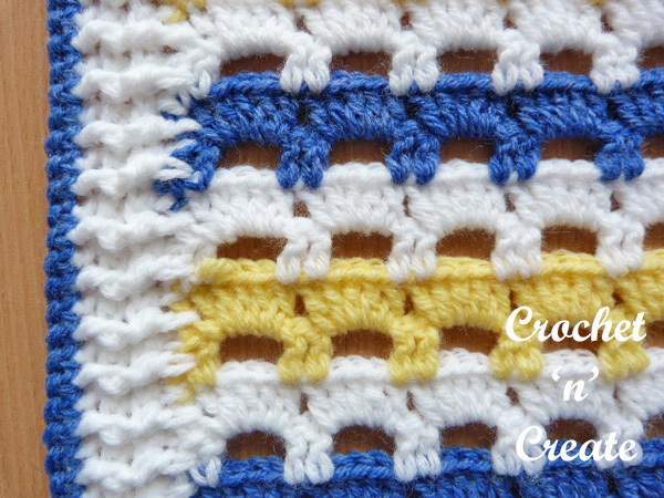 crochet table mat edge