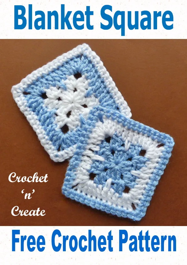 Free crochet pattern blanket square