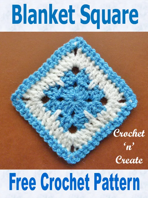 Free crochet pattern blanket square uk