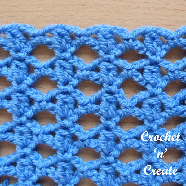 Free crochet stitch tutorial-lace cluster