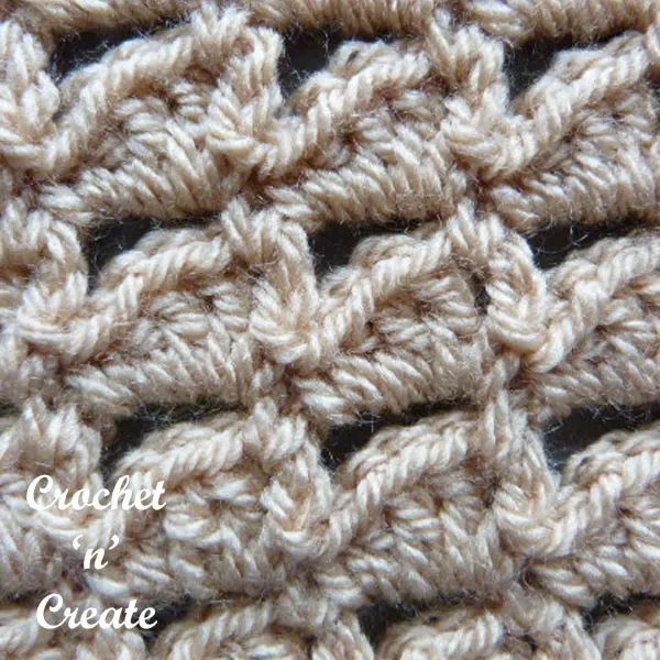 crochet combo peaks stitch tutorial