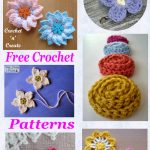 Free crochet pattern roundup-flower appliques