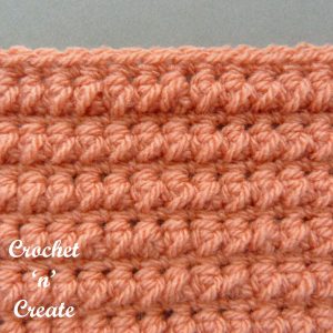 single crochet puff stitch tutorial