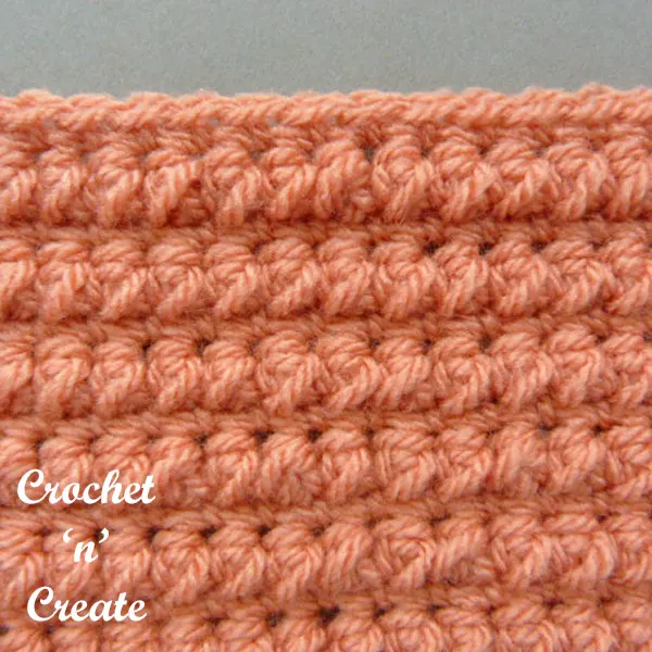 single crochet puff stitch tutorial