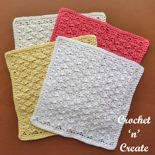 crochet shell washcloth UK