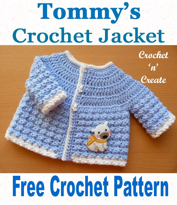 Free baby crochet pattern-tommys jacket