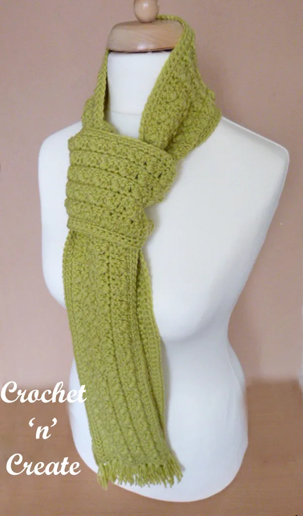 winter warmer scarf uk free crochet pattern