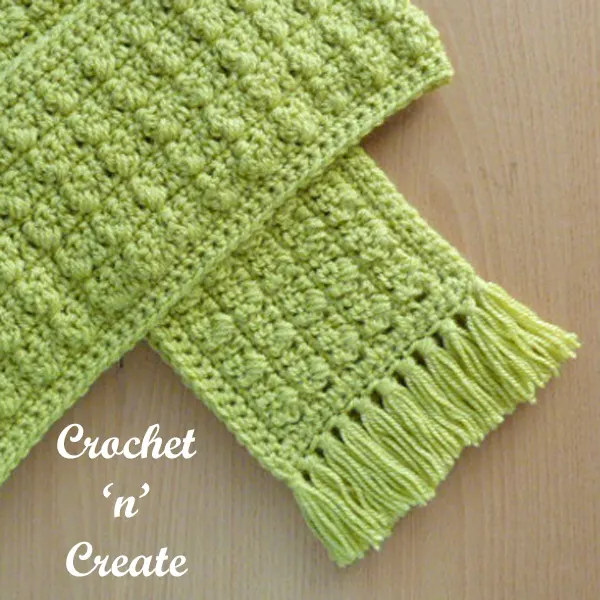 winter warmer free crochet scarf uk pattern