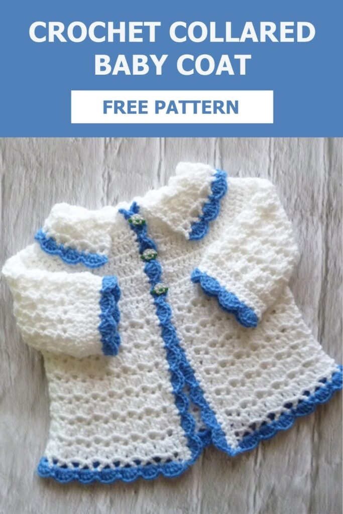 Free Baby Crochet Pattern Collared Coat - Crochet 'n' Create