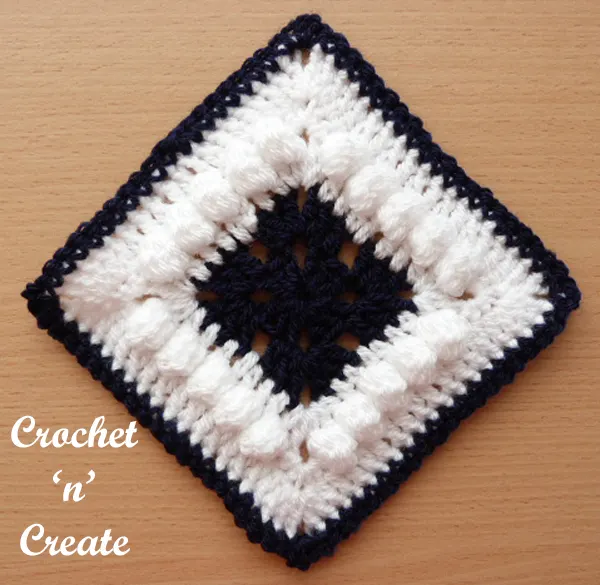 Free afghan blanket motif crochet pattern