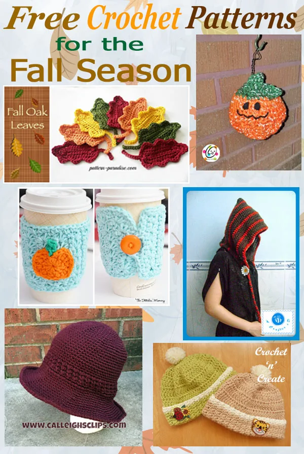 Free crochet pattern roundup-fall season