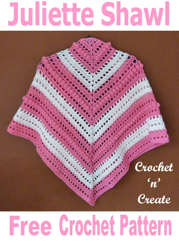 Free crochet pattern juliette shawl UK