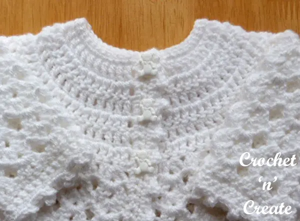 Free picot edge cardigan baby pattern yoke