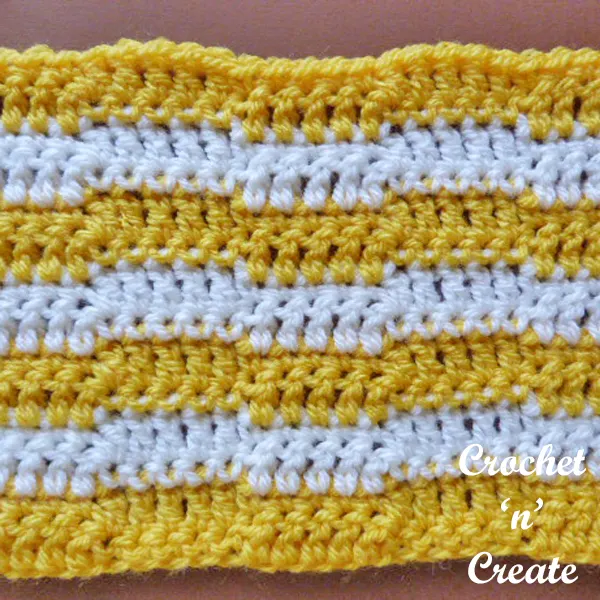 Free crochet stitch tutorial-wave stitch