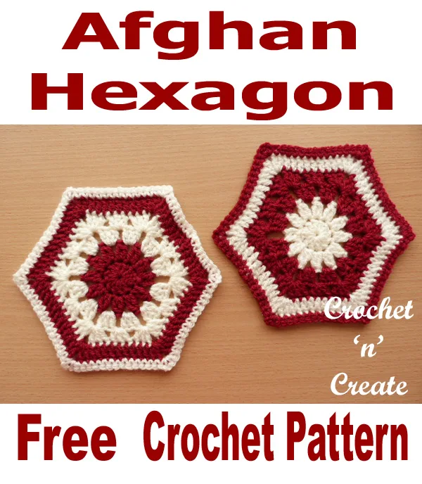 Free crochet pattern afghan hexagon