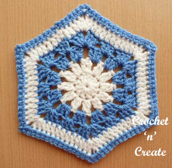 Free crochet pattern afghan hexagon UK