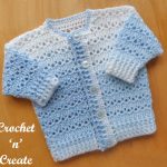 Free Baby Crochet Pattern Ribbed Cardigan-Collar - Crochet 'n' Create