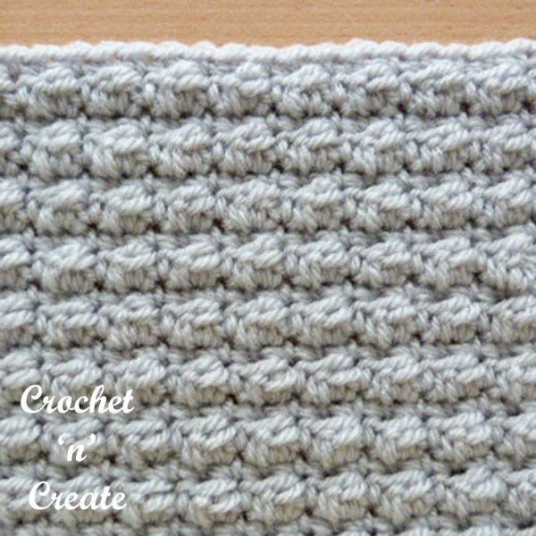 Even berry stitch free crochet stitch tutorial