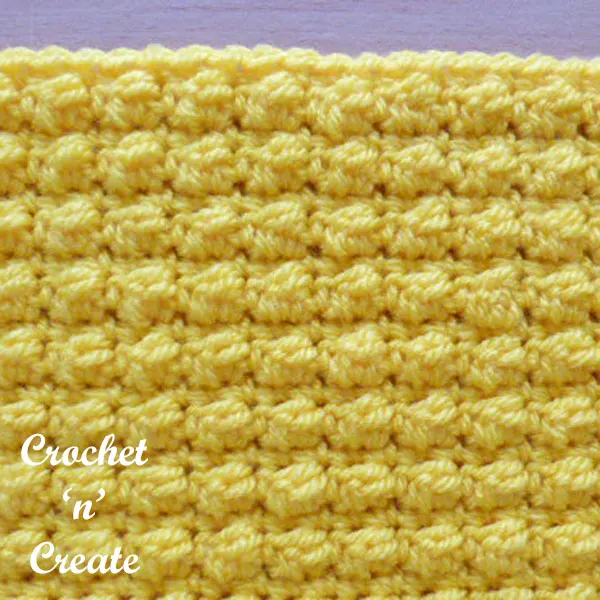 Even berry stitch crochet stitch tutorial